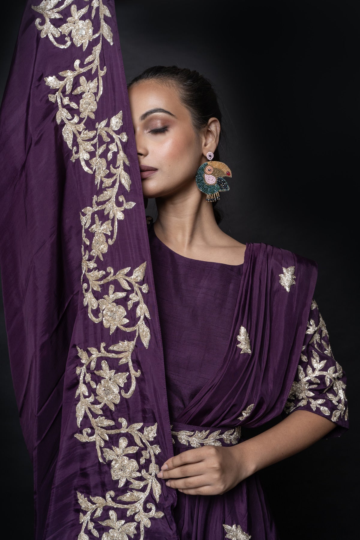 EMBROIDERED GOWN