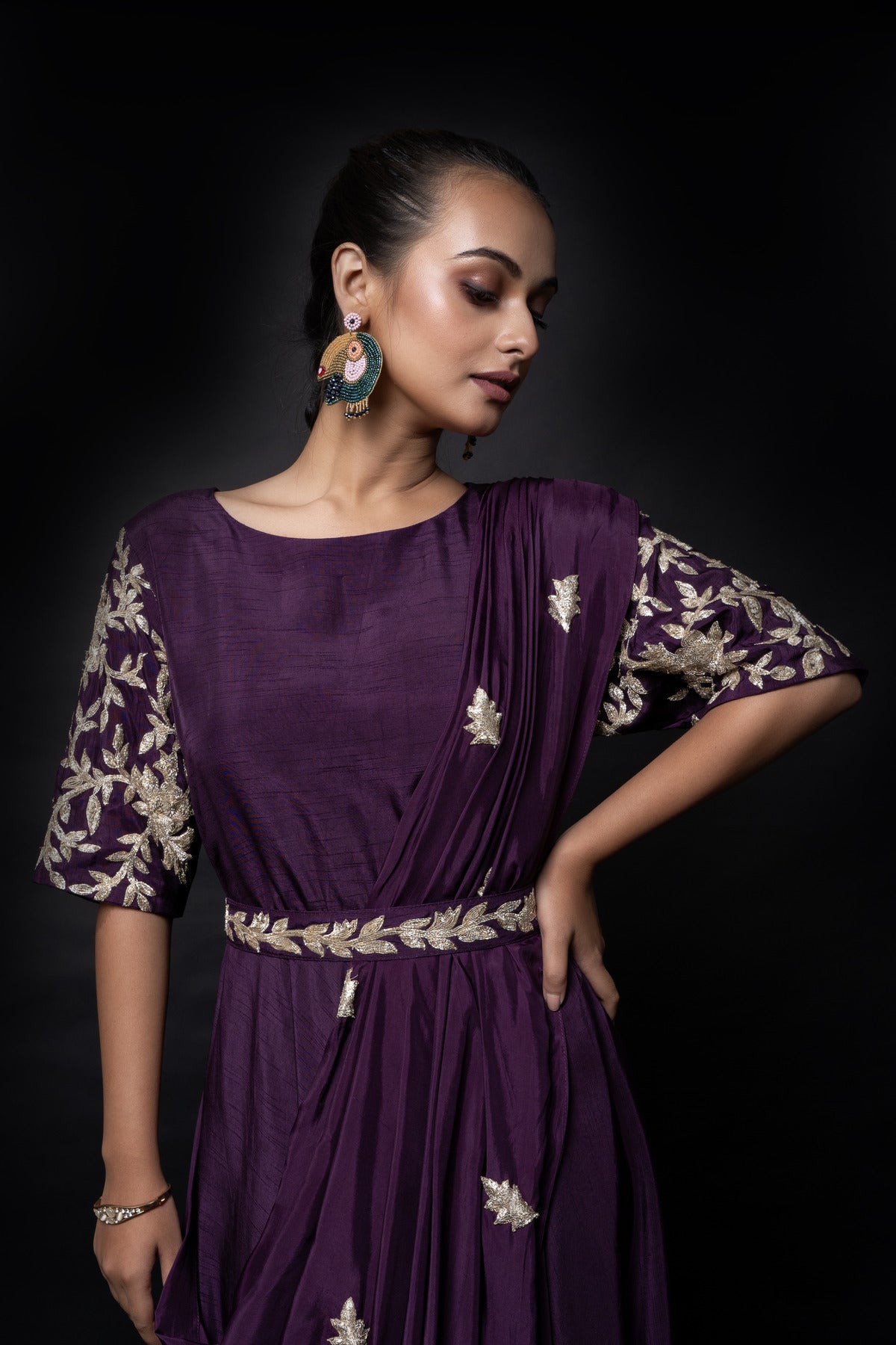 EMBROIDERED GOWN