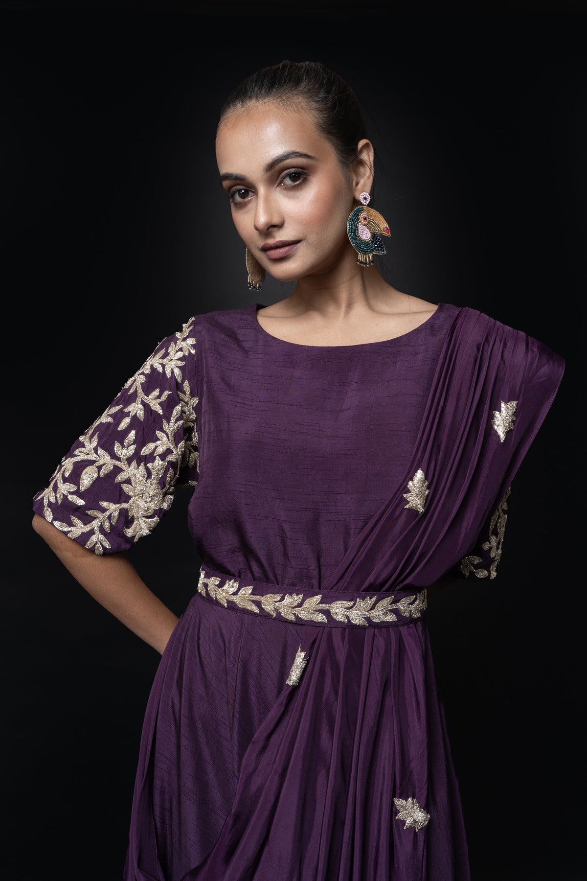 EMBROIDERED GOWN