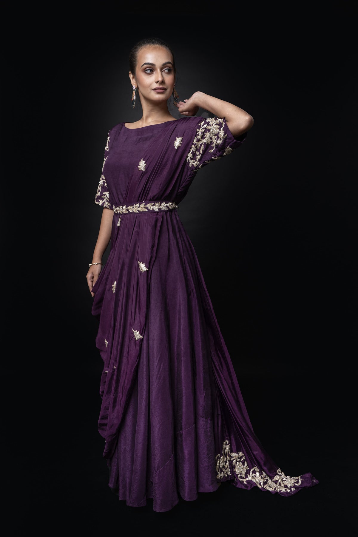 EMBROIDERED GOWN