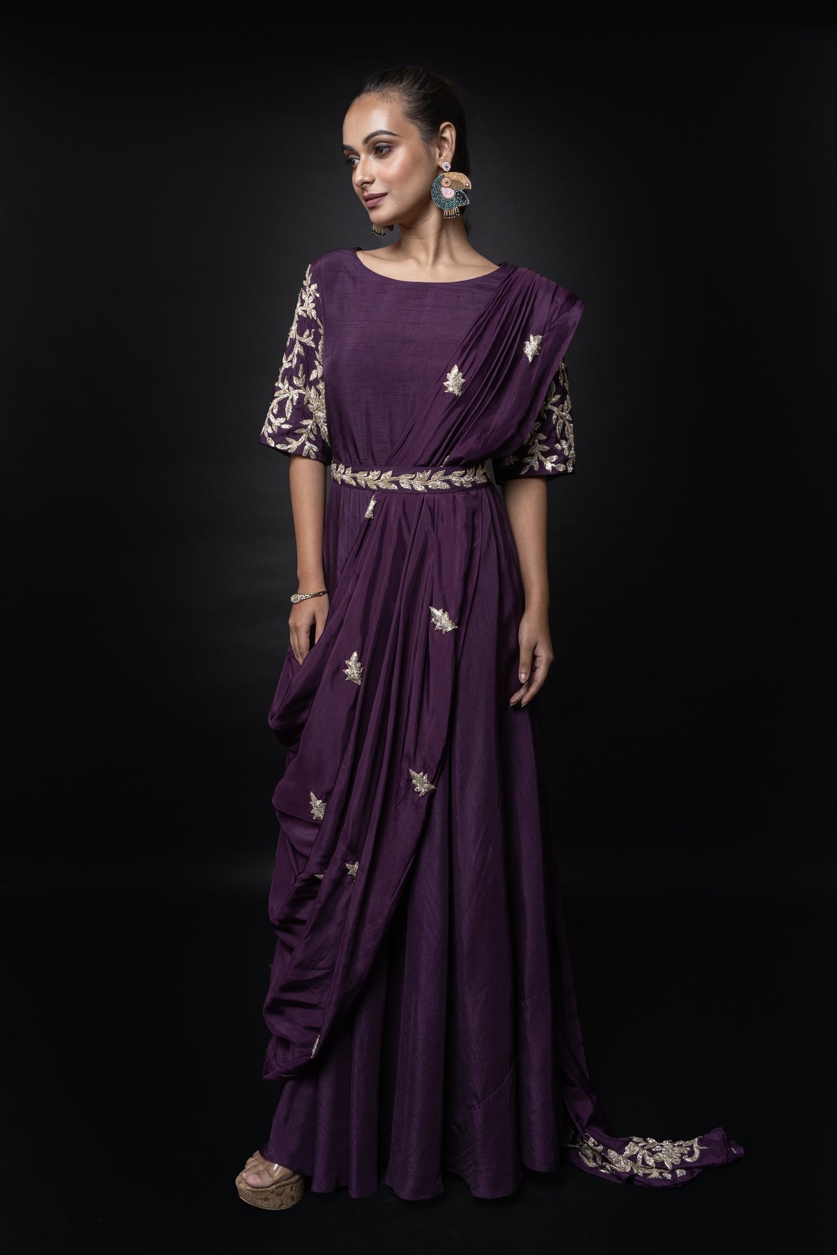 EMBROIDERED GOWN