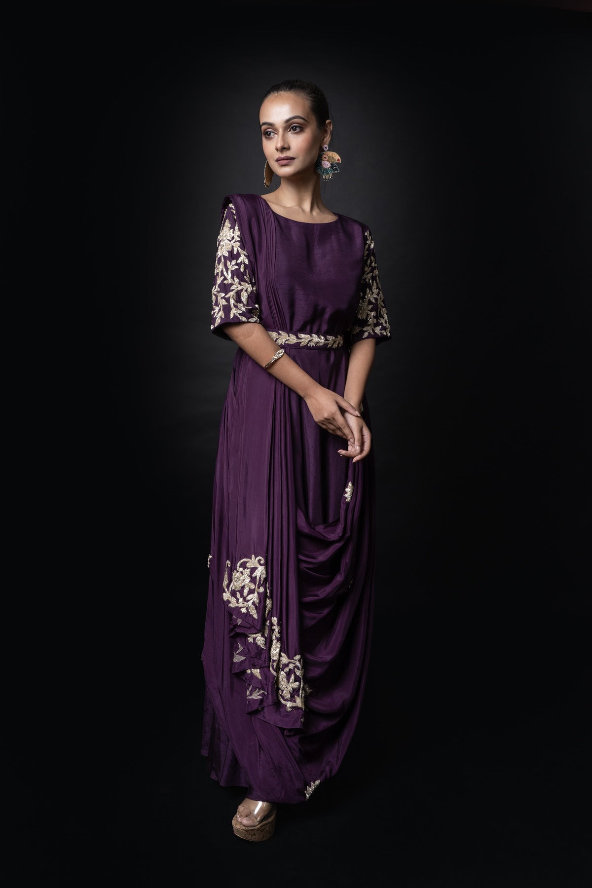 EMBROIDERED GOWN