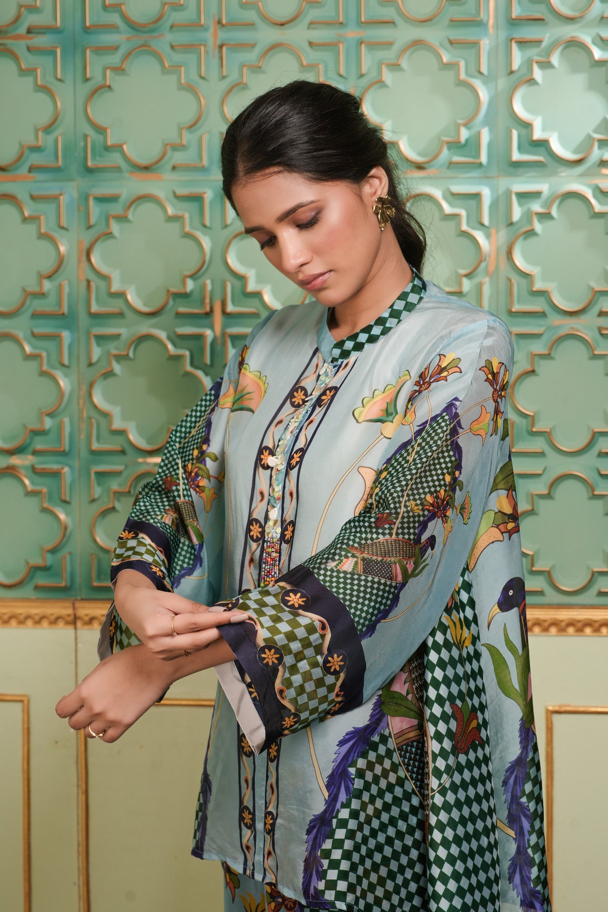PRINTED TOP WITH PANT