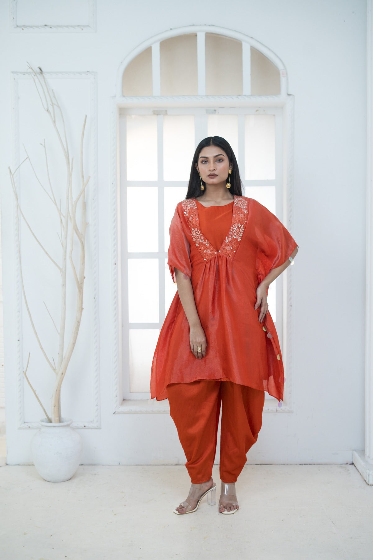 Kaftan with Dhoti Pant