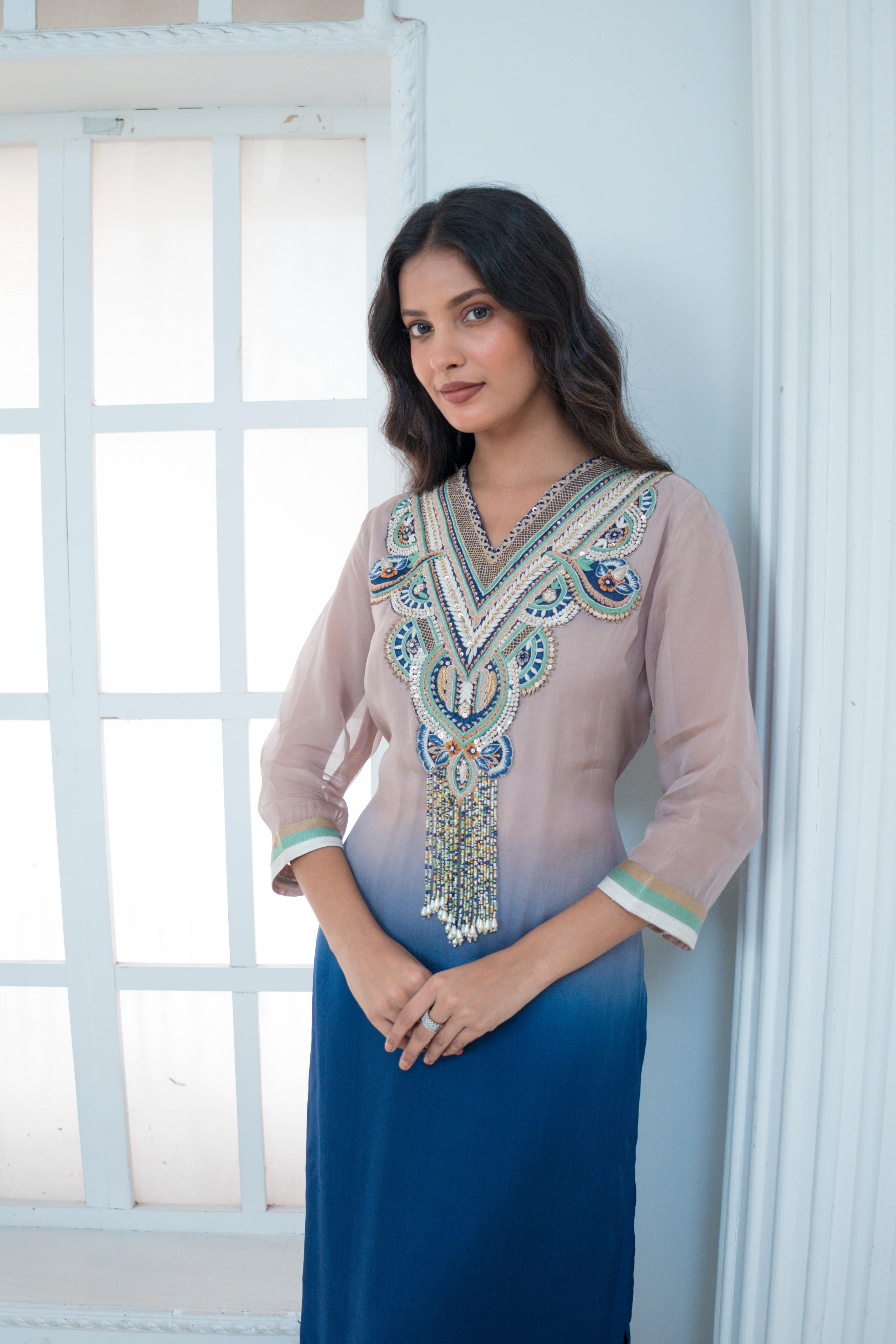 Ombre Kurta with Palazzo
