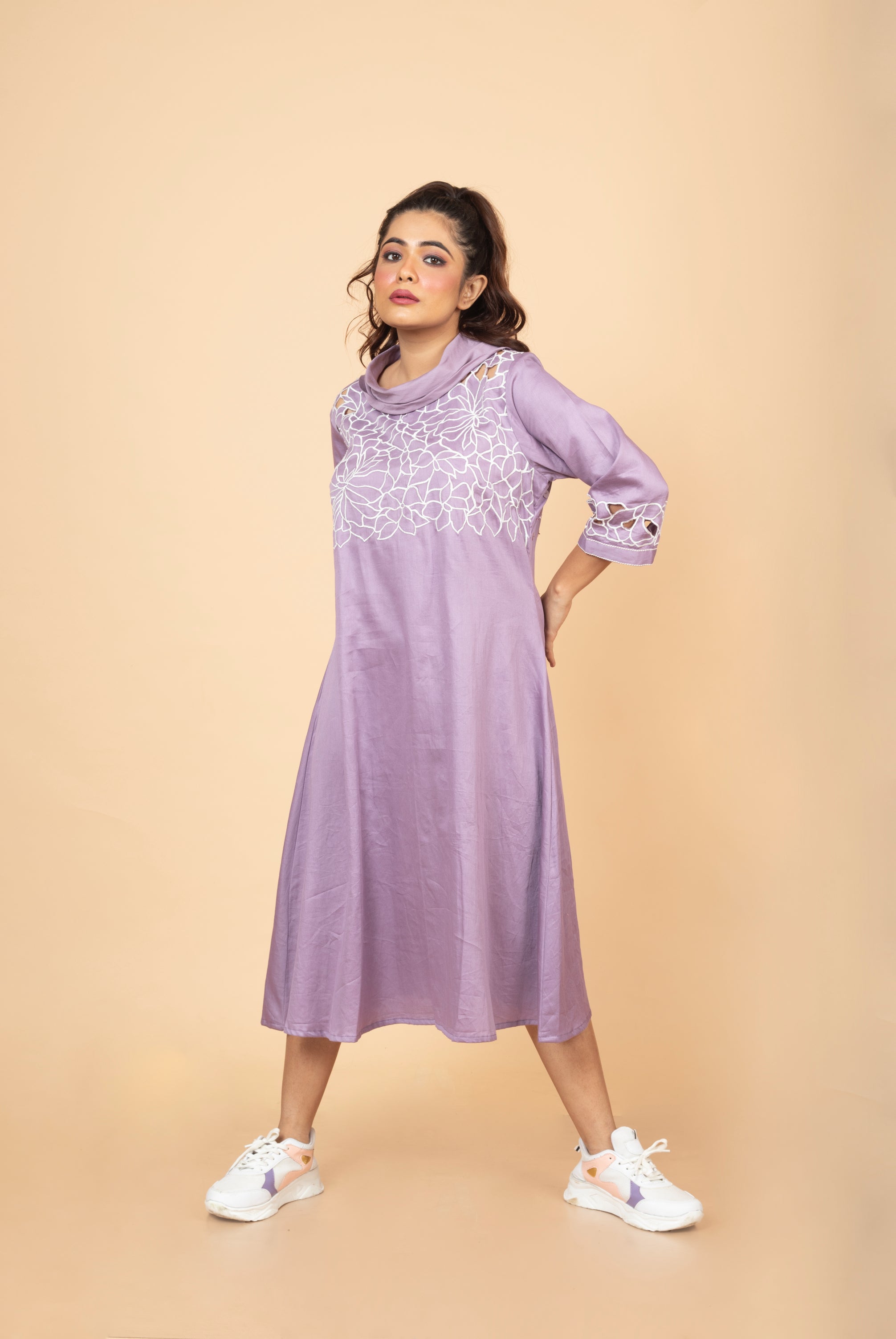 Cutwork Shift Dress