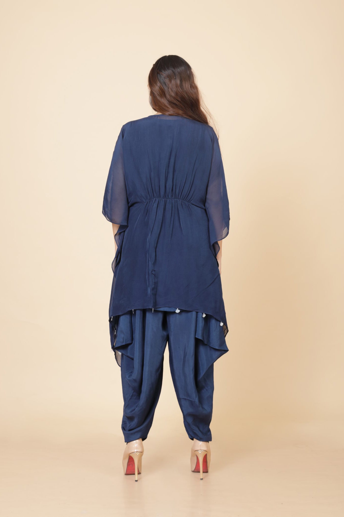 Cape Style Kurta With Dhoti Pant And Inner