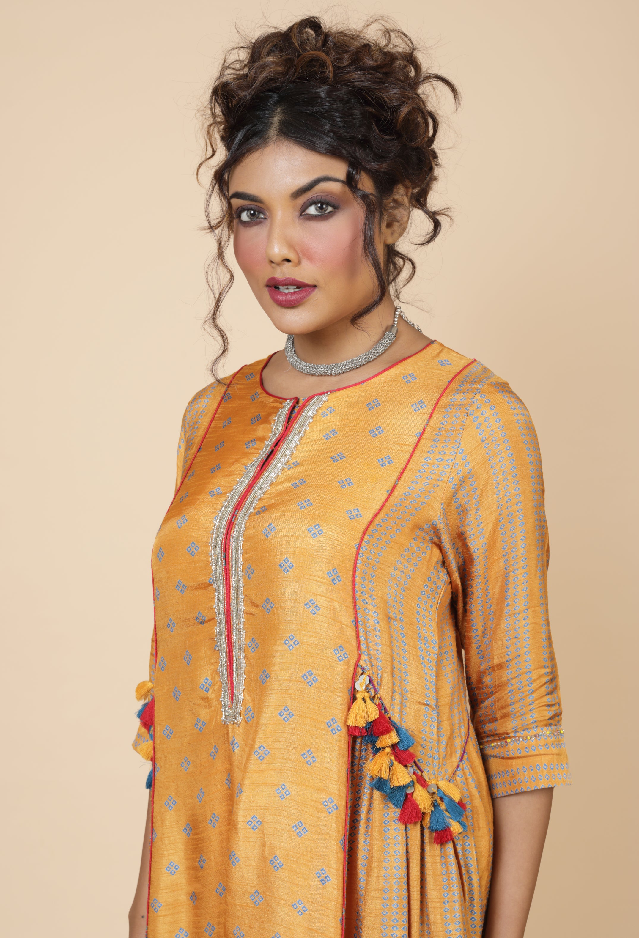 Embroidered Kurta With Pant