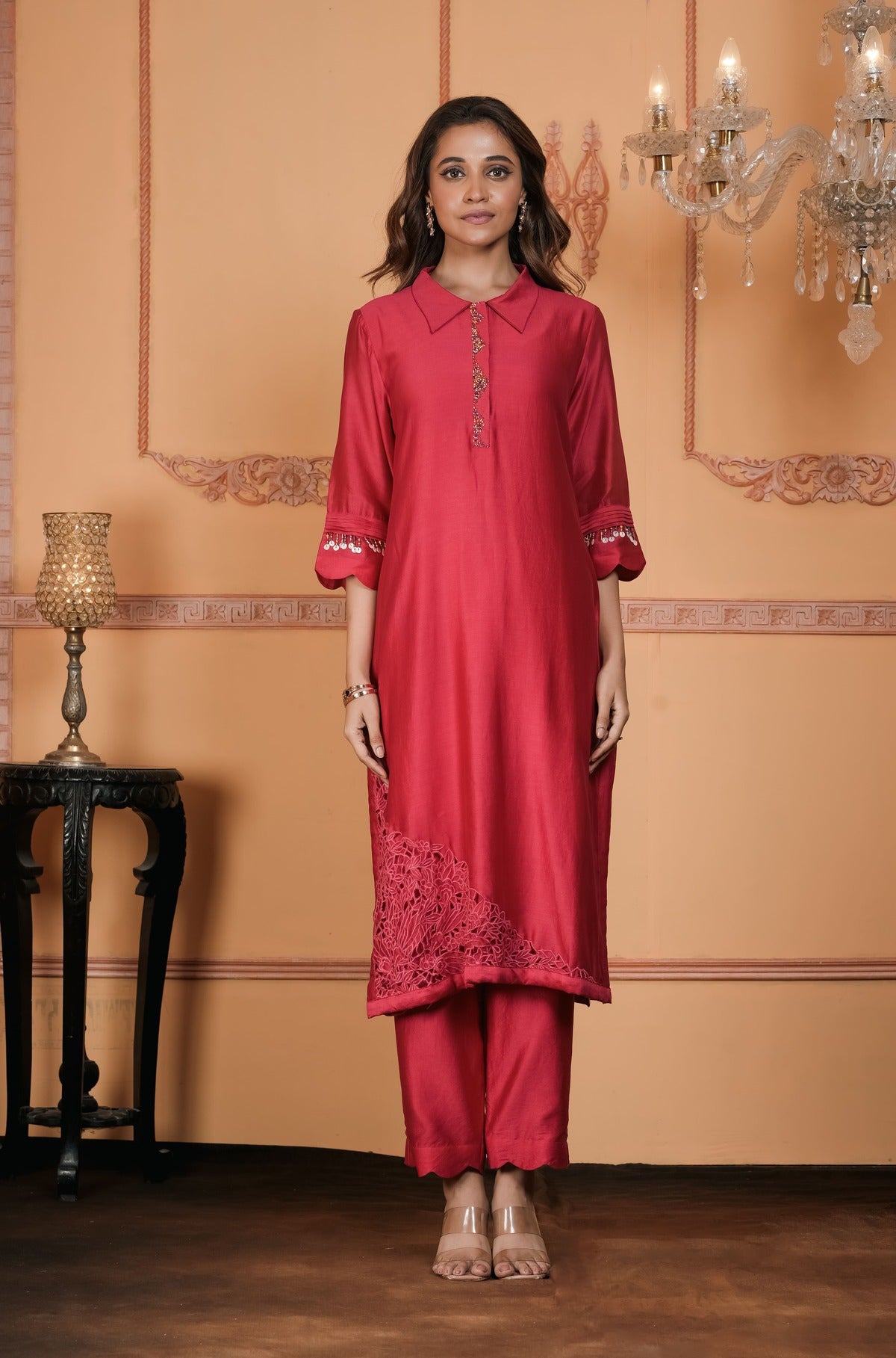 EMBROIDERED KURTA WITH PANT