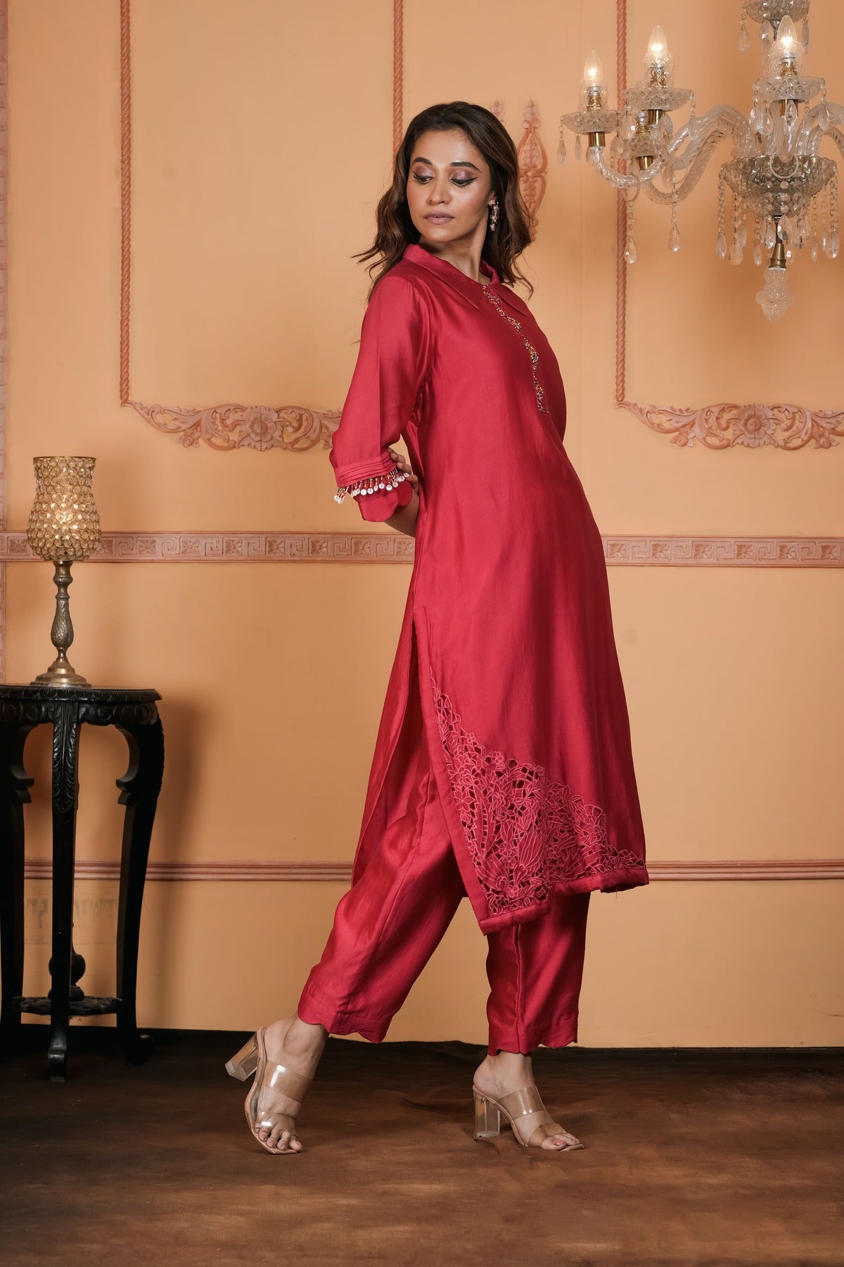 EMBROIDERED KURTA WITH PANT