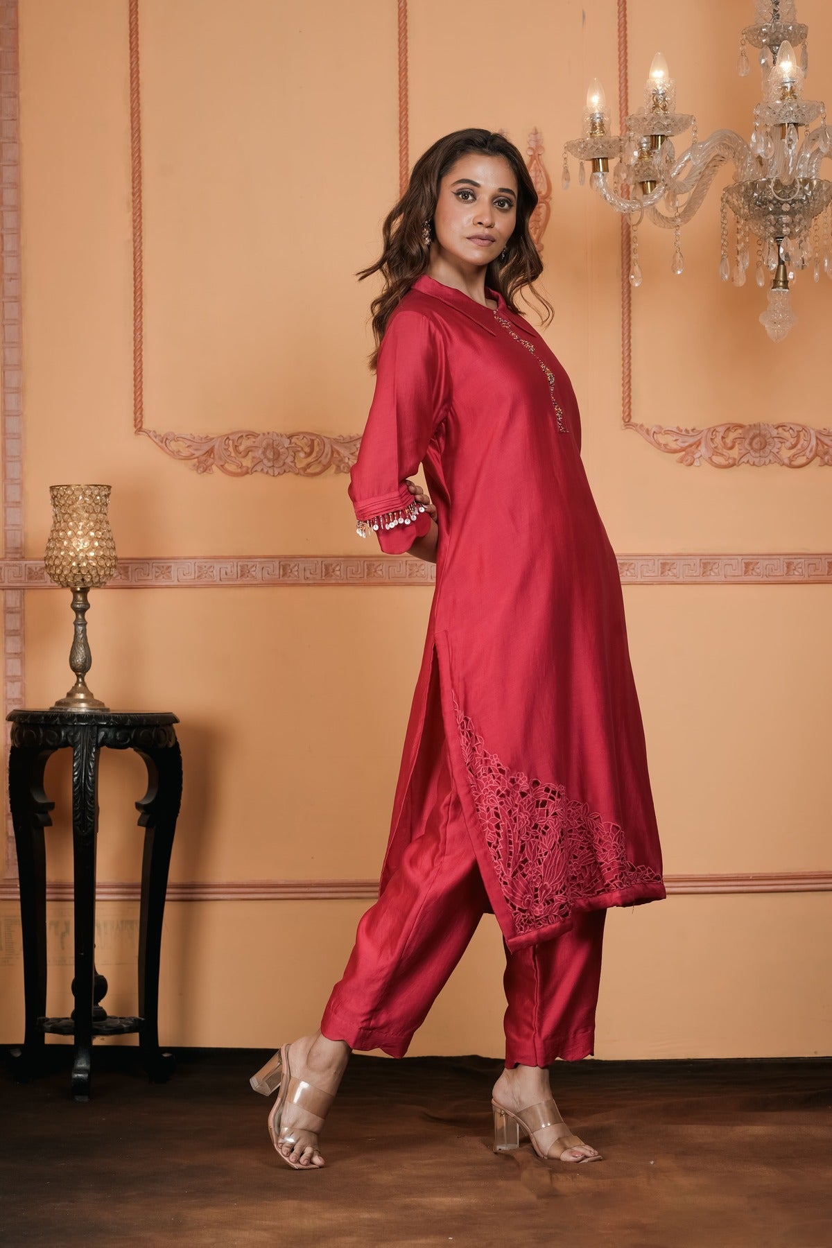 EMBROIDERED KURTA WITH PANT