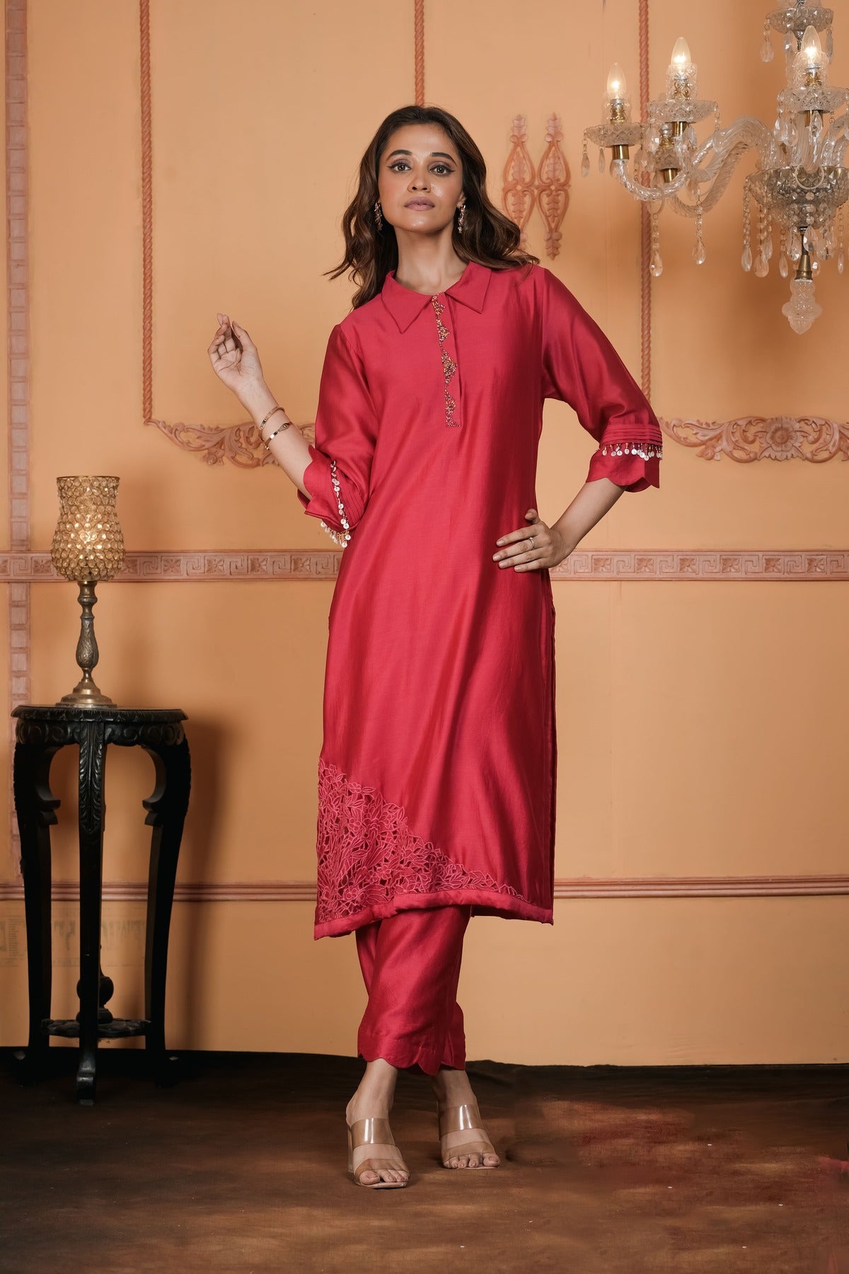 EMBROIDERED KURTA WITH PANT