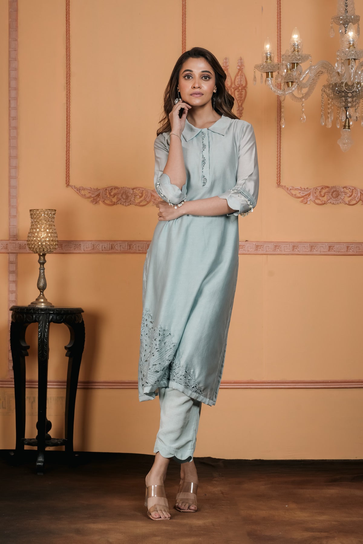 EMBROIDERED KURTA WITH PANT