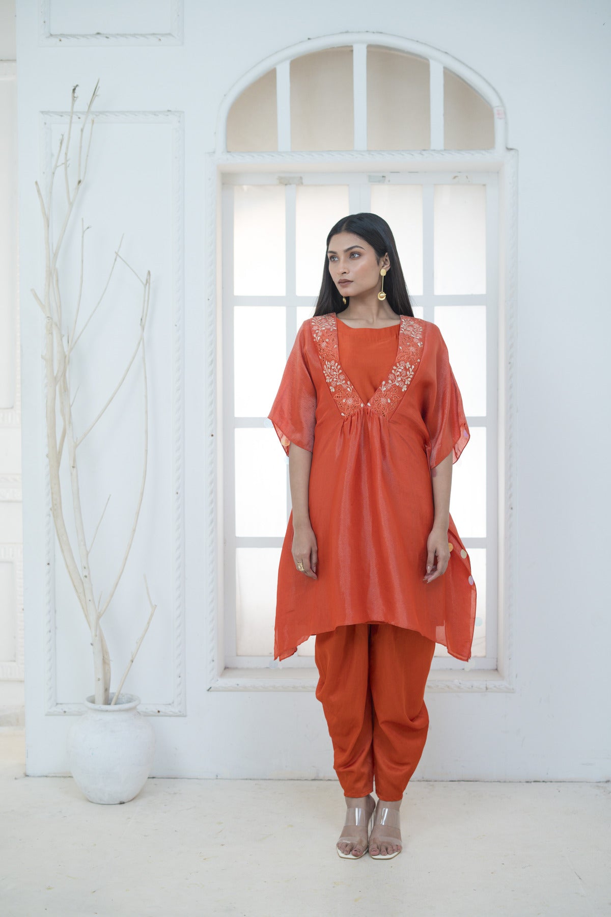 Kaftan with Dhoti Pant