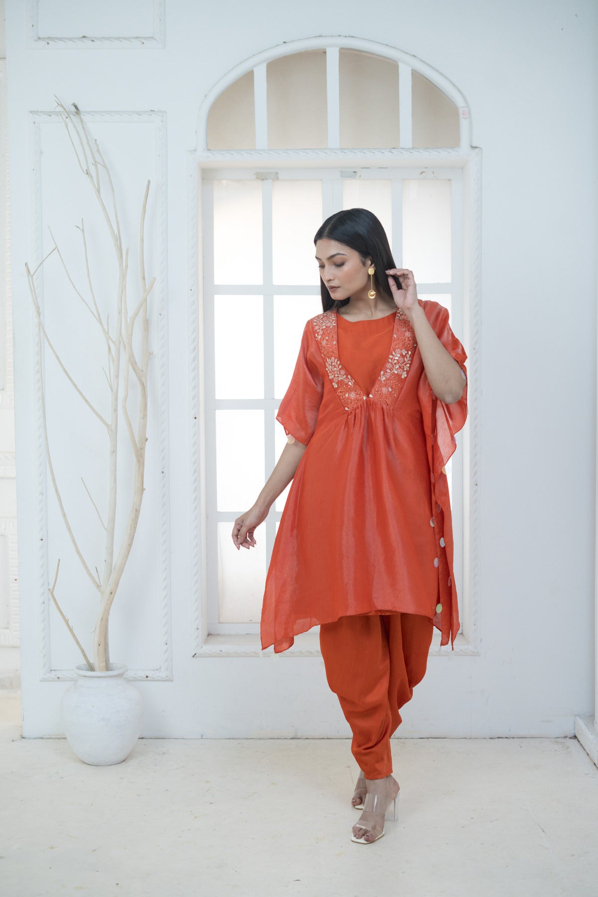 Kaftan with Dhoti Pant