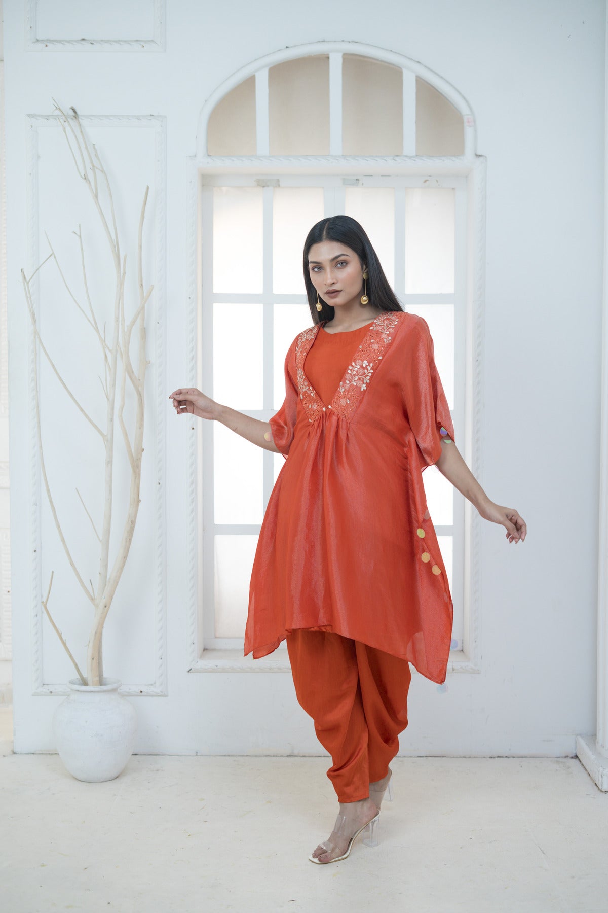 Kaftan with Dhoti Pant