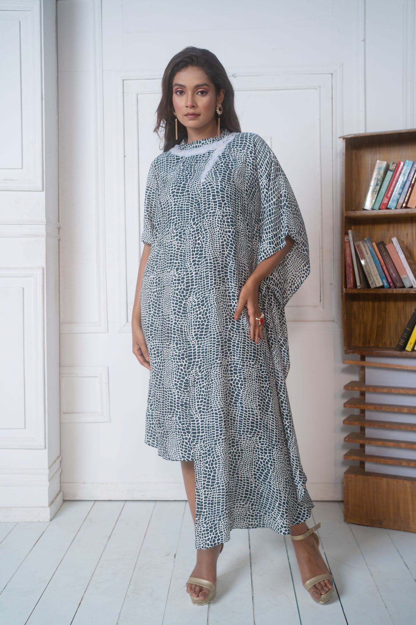 One Side Kaftan Dress