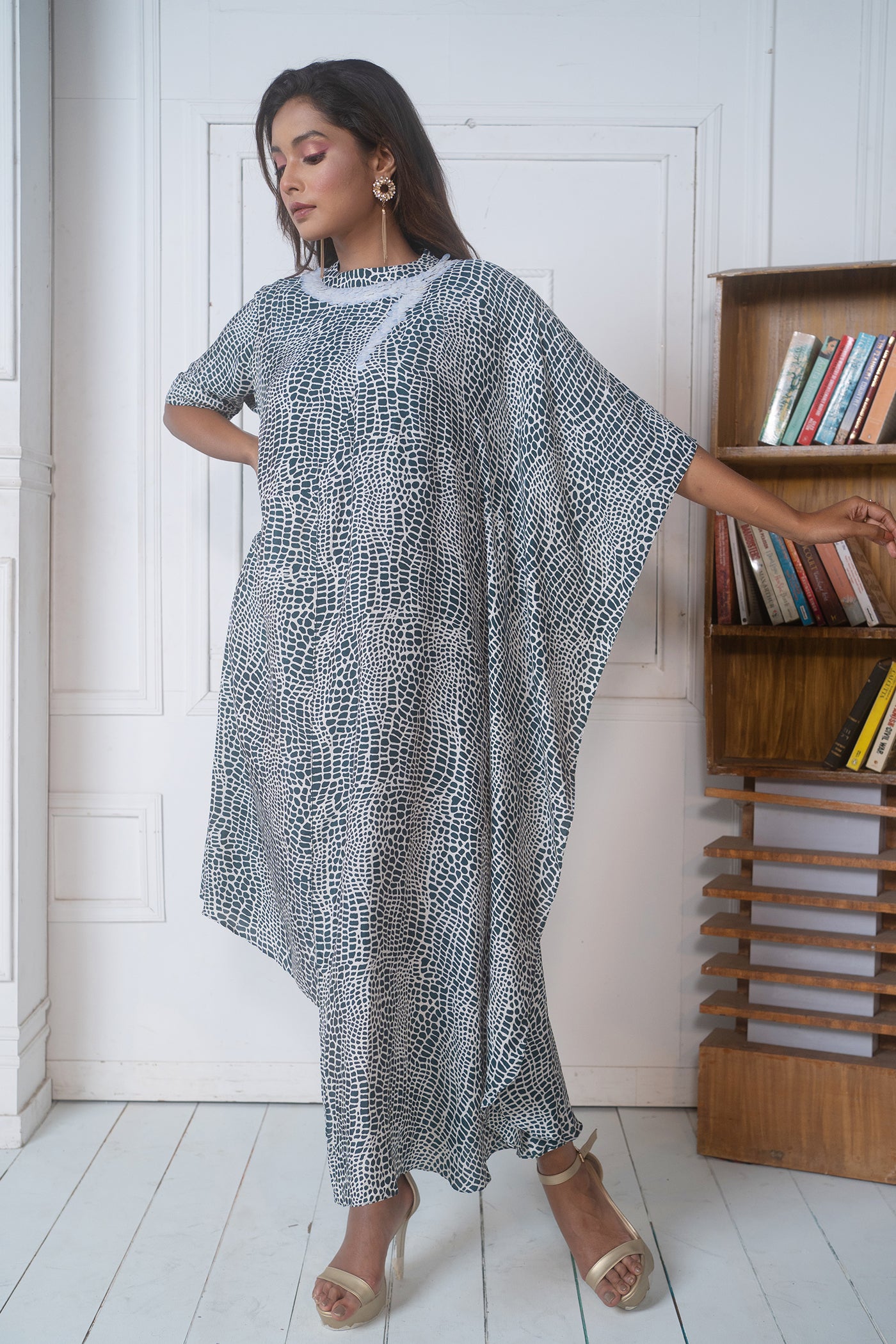 One Side Kaftan Dress