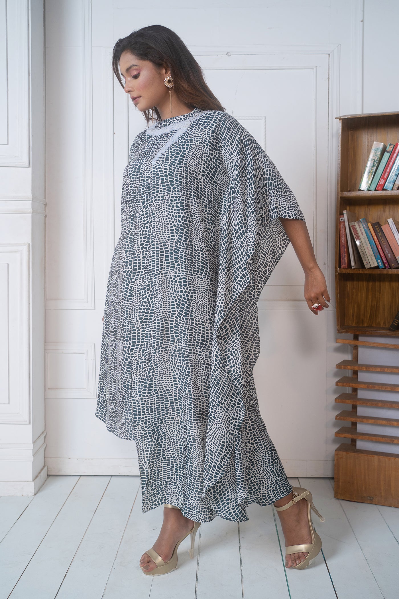 One Side Kaftan Dress