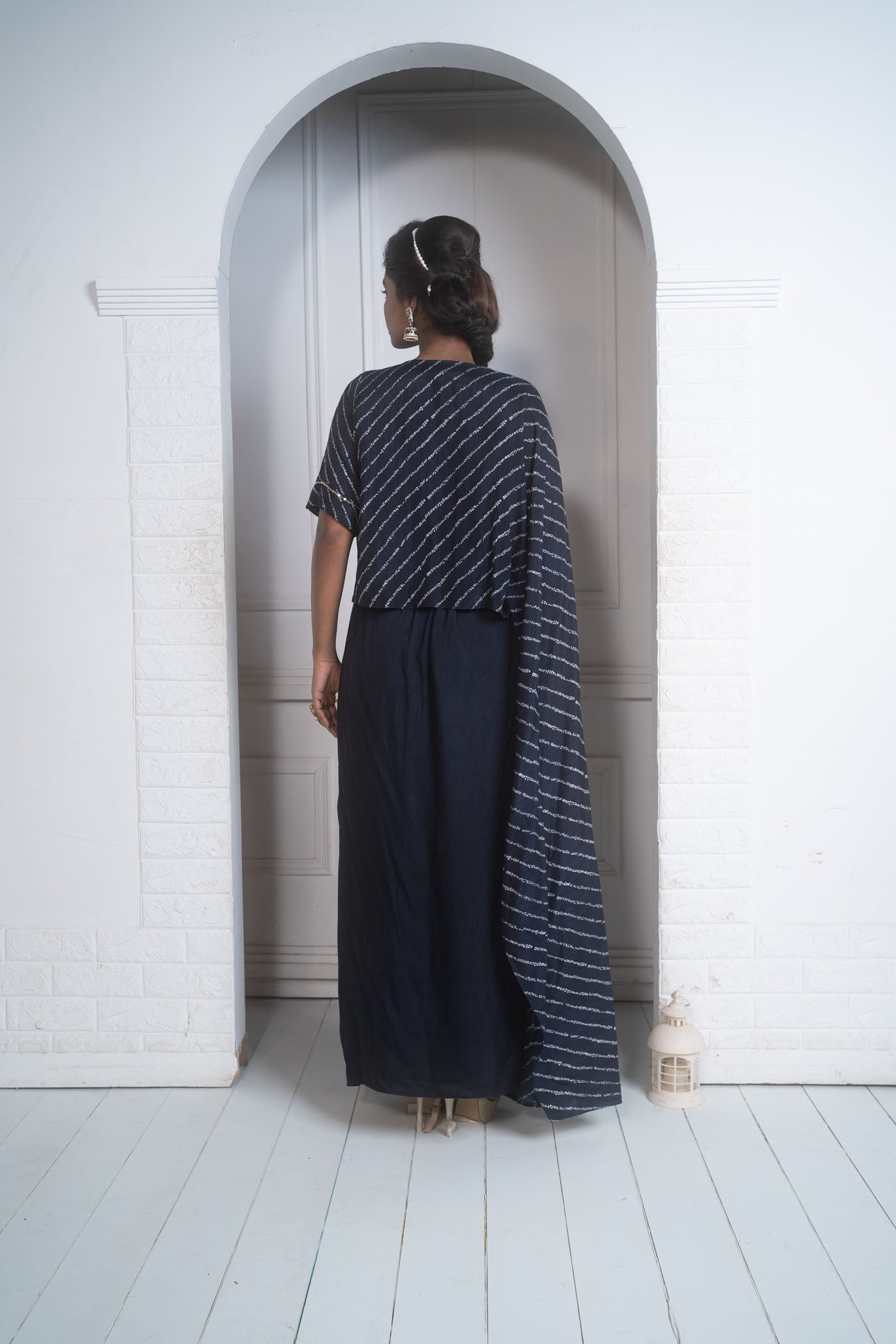 Cape With Drape Skirt